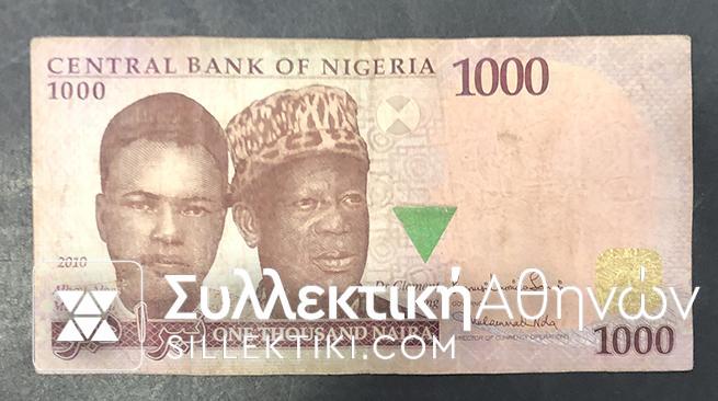 NIGERIA 1000 Naira 2010 F/VF